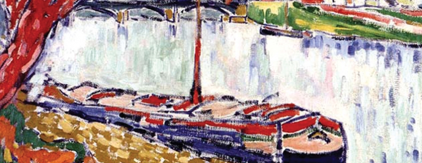 Les chalands sur la Seine, Maurice de Vlaminck, Zurich, 